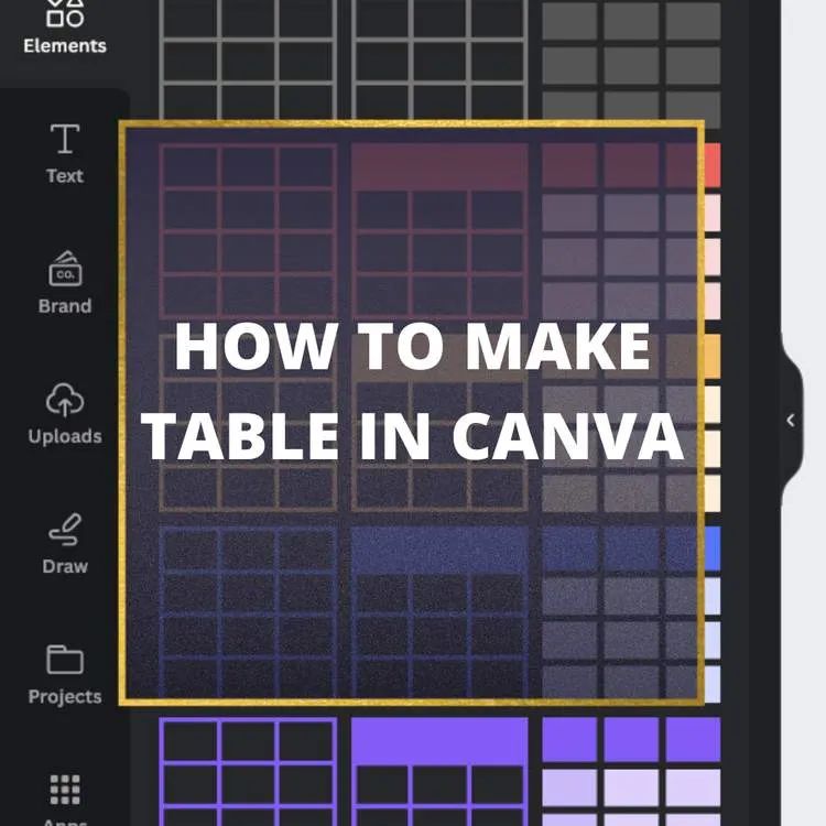 cách tạo bảng trong canva - reference image
