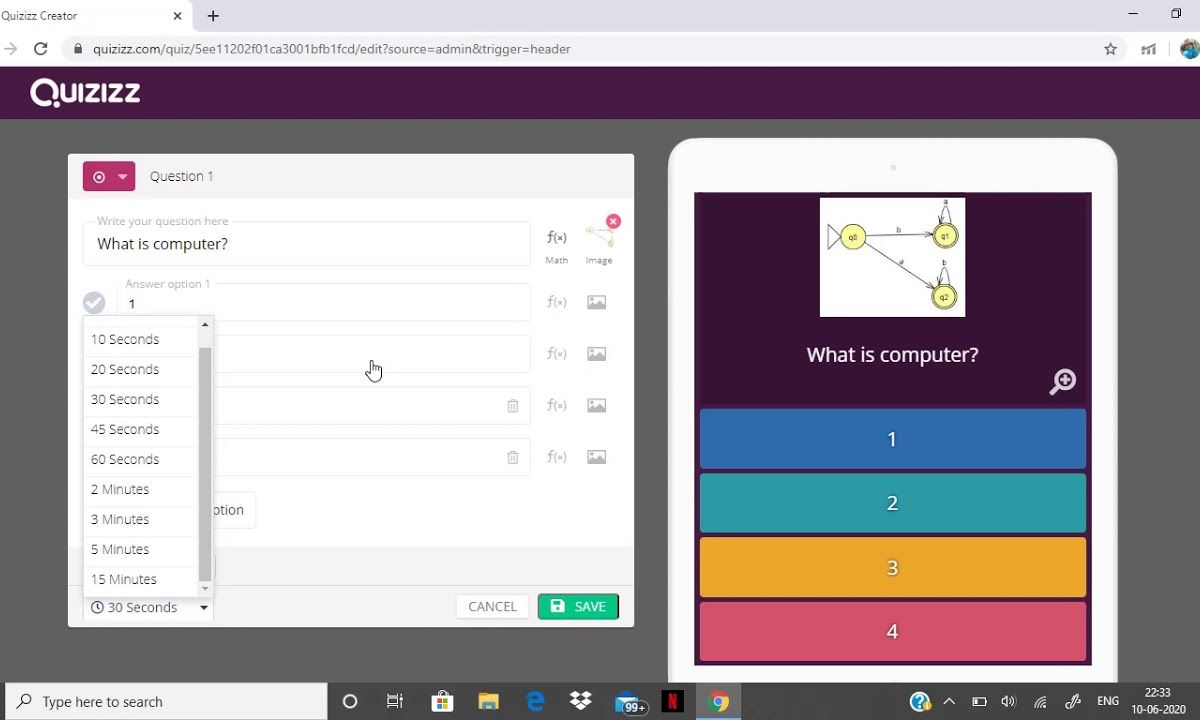 cách tạo câu hỏi trên quizizz - reference image