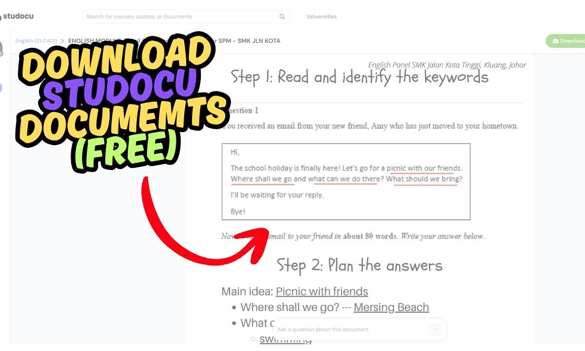 cách tải tài liệu trên studocu free - reference image