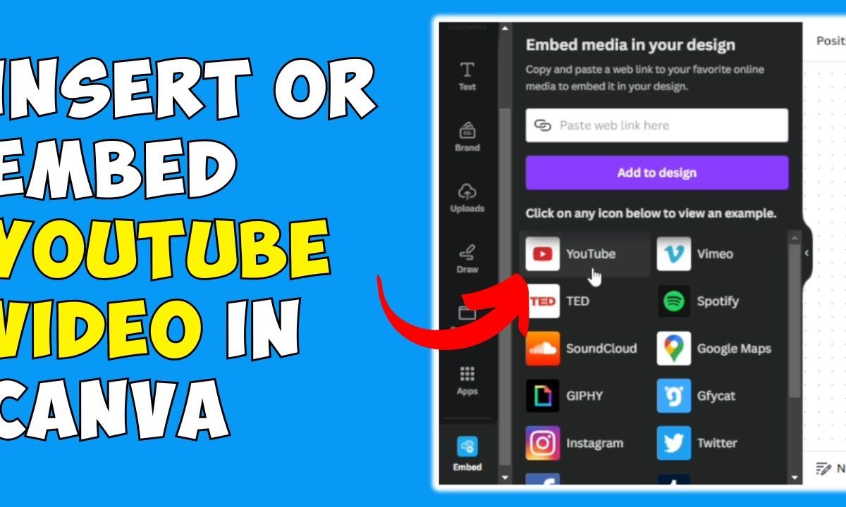 cách chèn video youtube vào canva - reference image