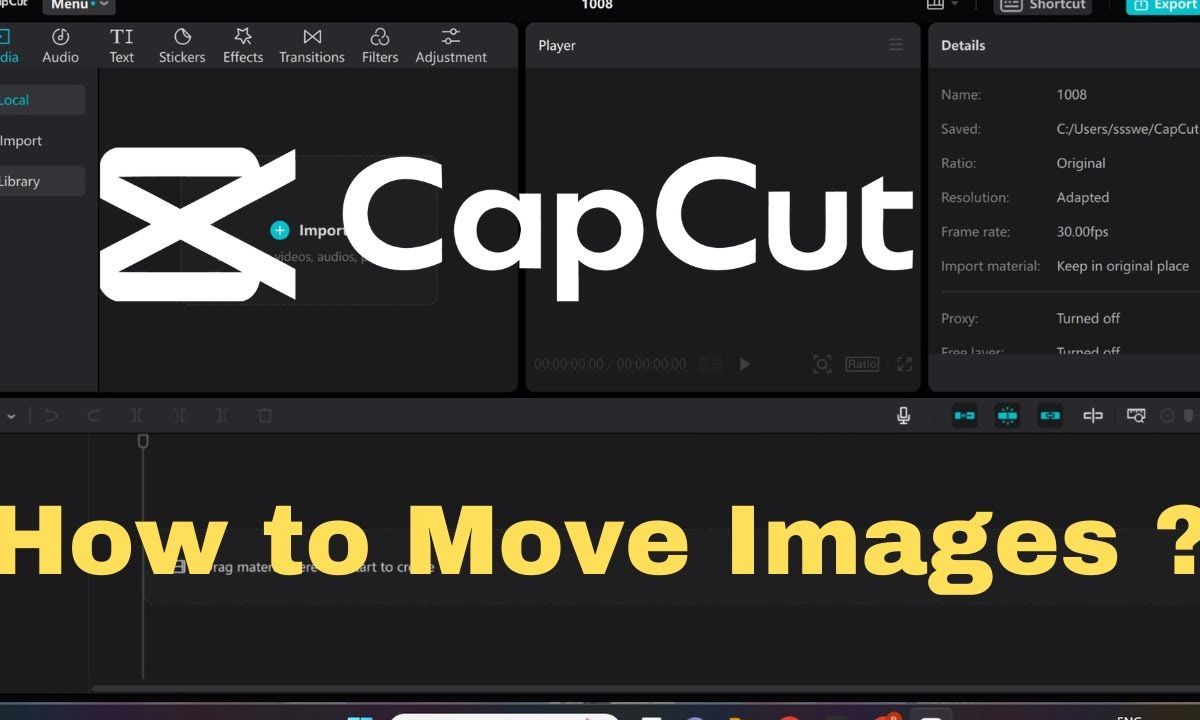 cách làm ảnh đi chuyển trong video capcut - reference image