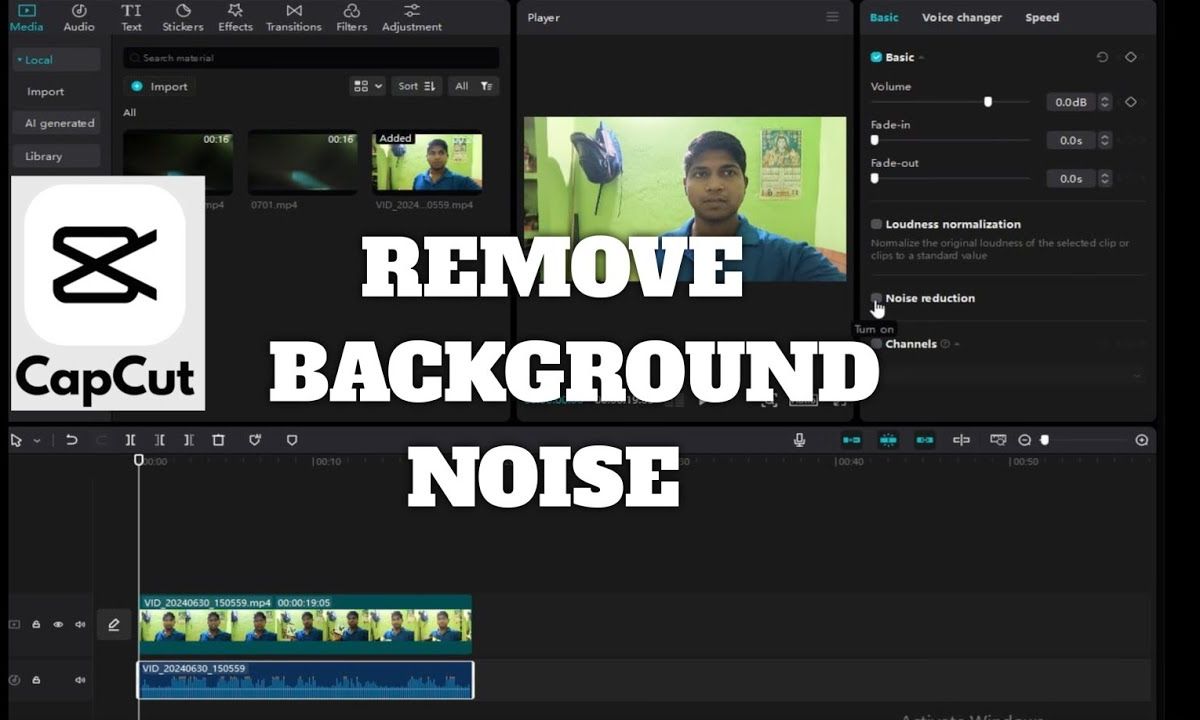 cách lọc tạp âm trong video bằng capcut - reference image