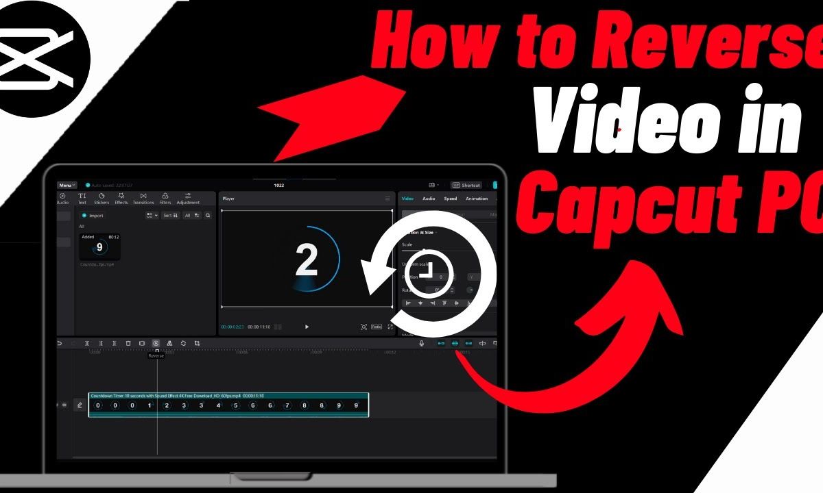 cách tua ngược video trên capcut - reference image
