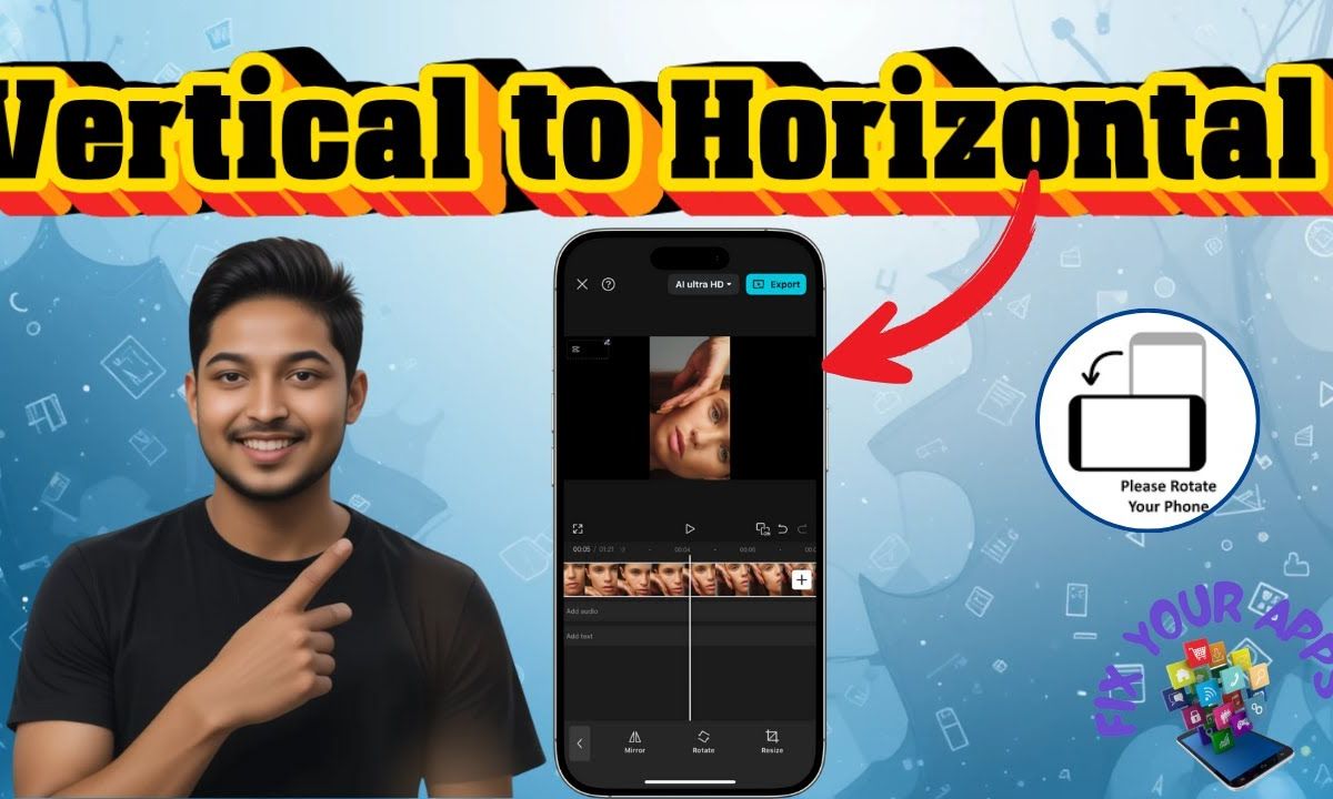 cách xoay video ngang thành dọc trên capcut - reference image