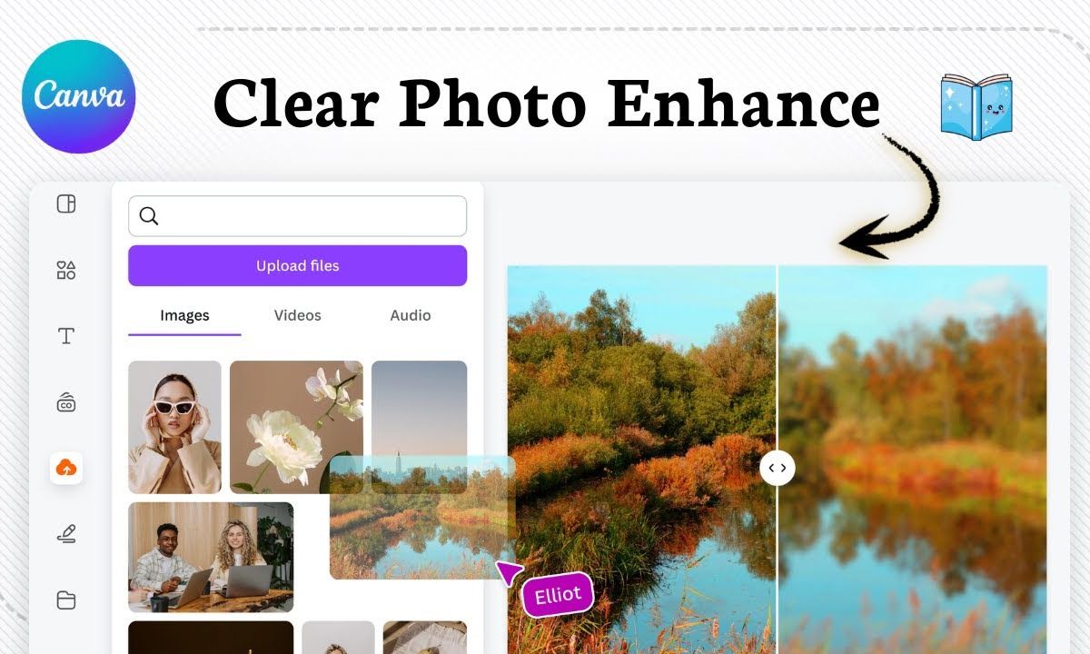 cách làm nét ảnh trên canva - reference image