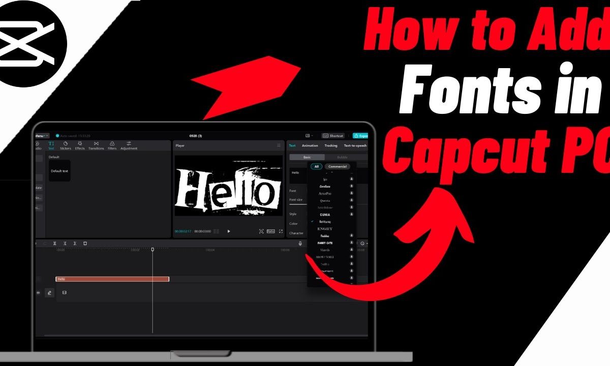 cách tải font chữ lên capcut - reference image
