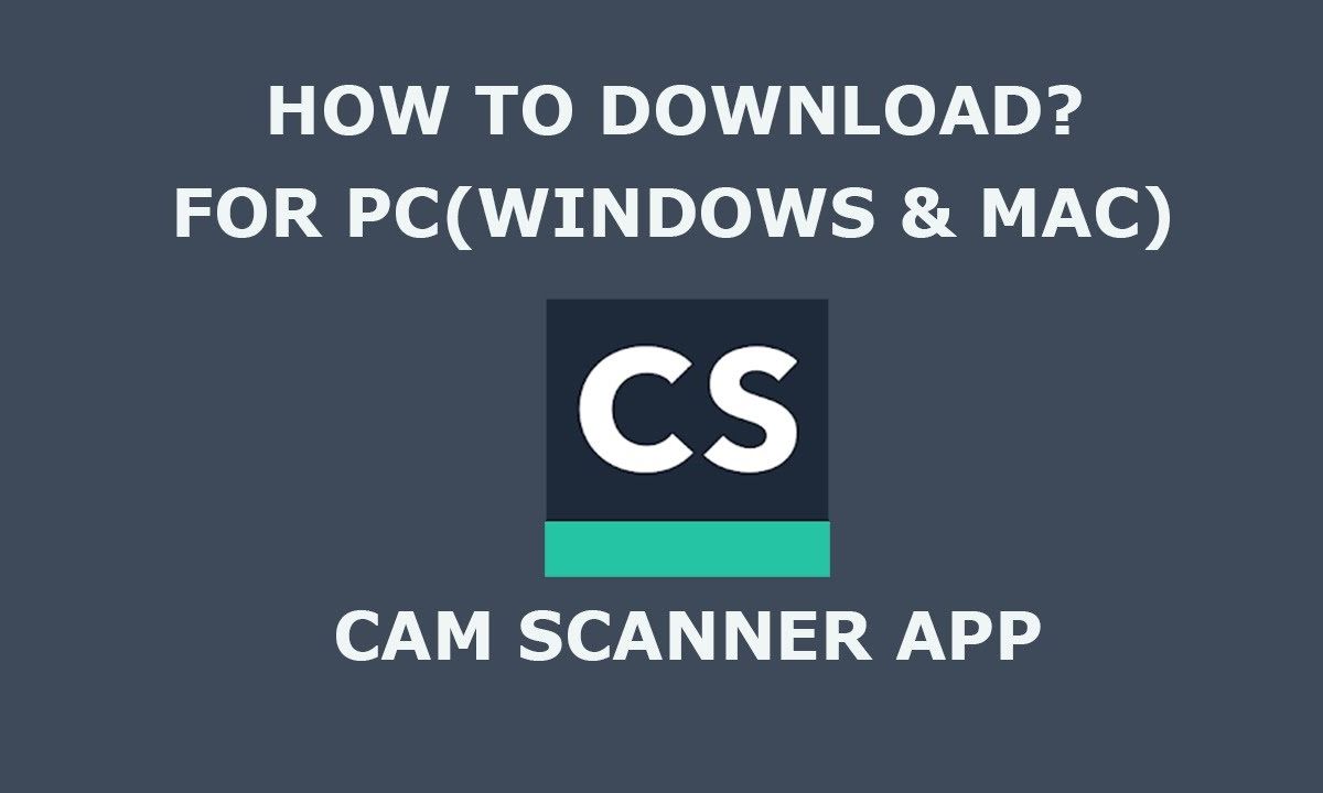 cách sử dụng camscanner trên máy tính - reference image