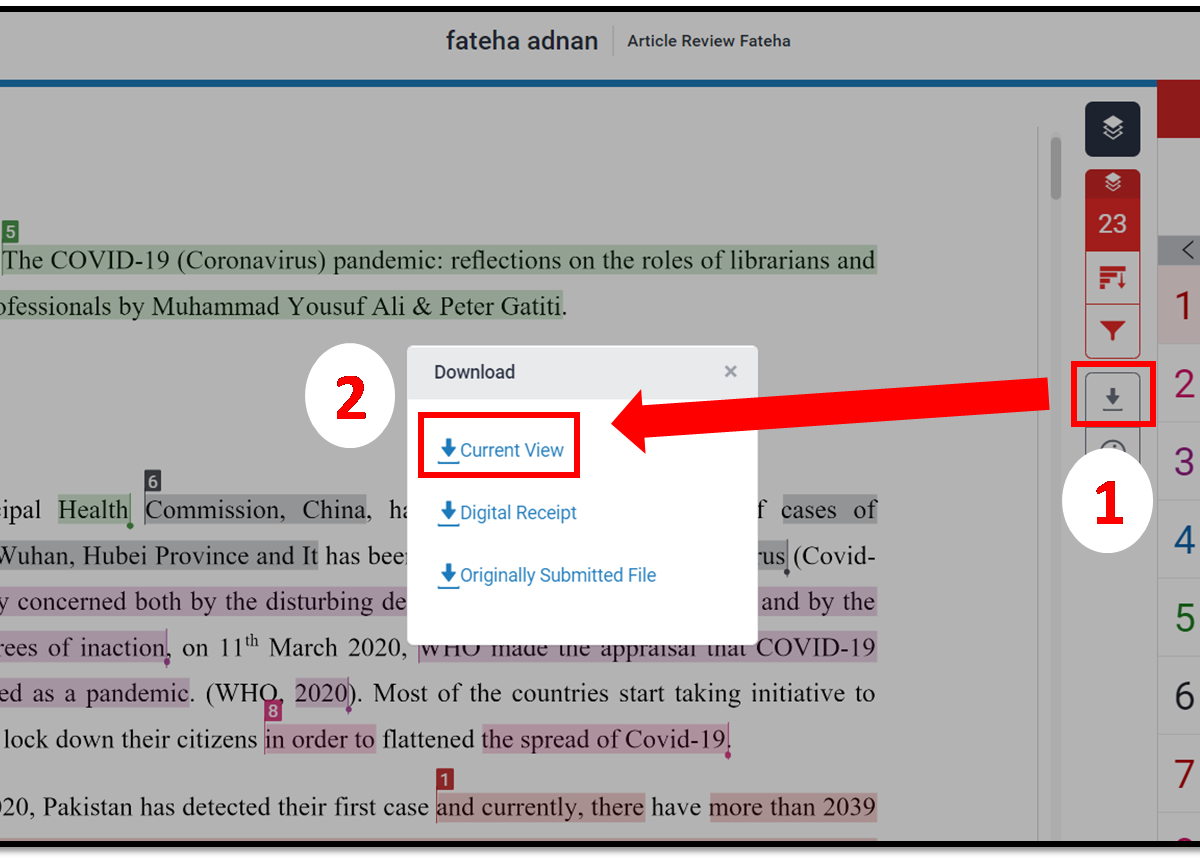 cách sử dụng turnitin - reference image