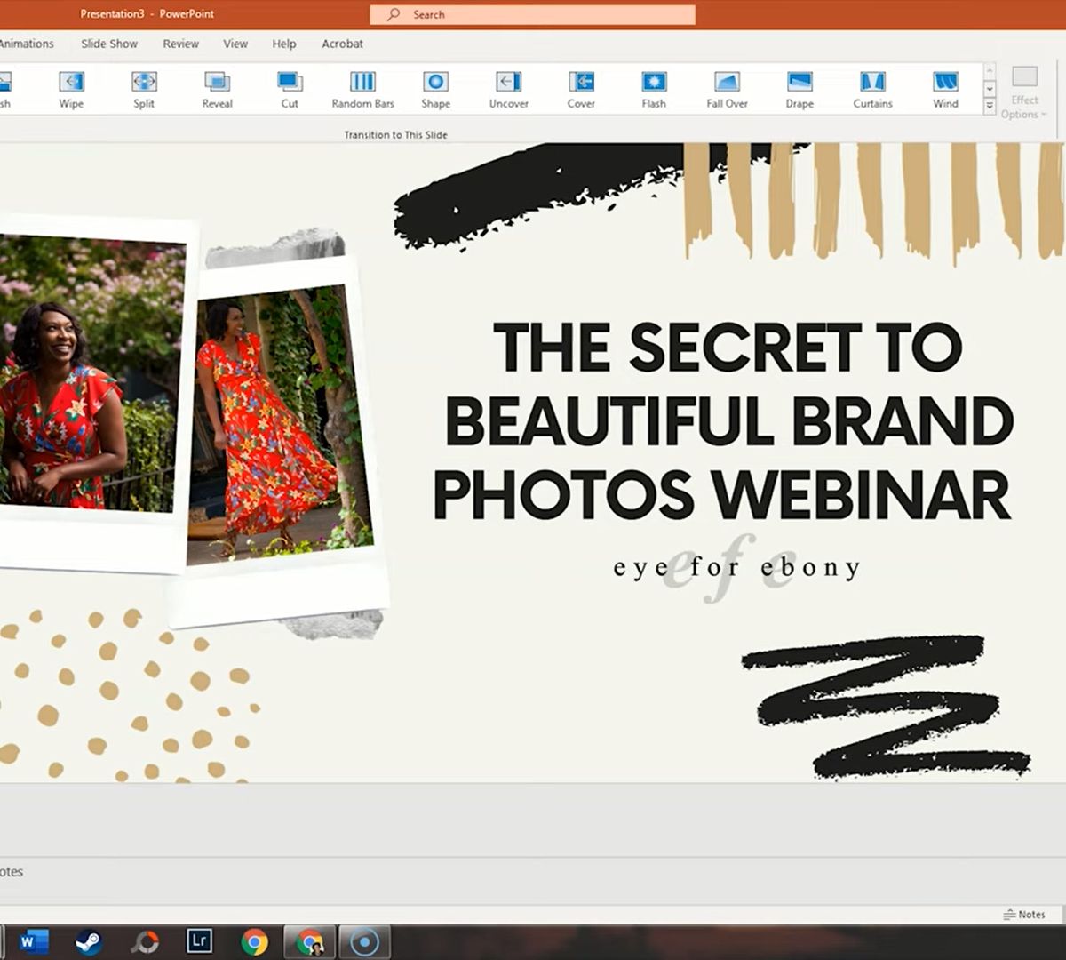 làm slide bằng canva - reference image