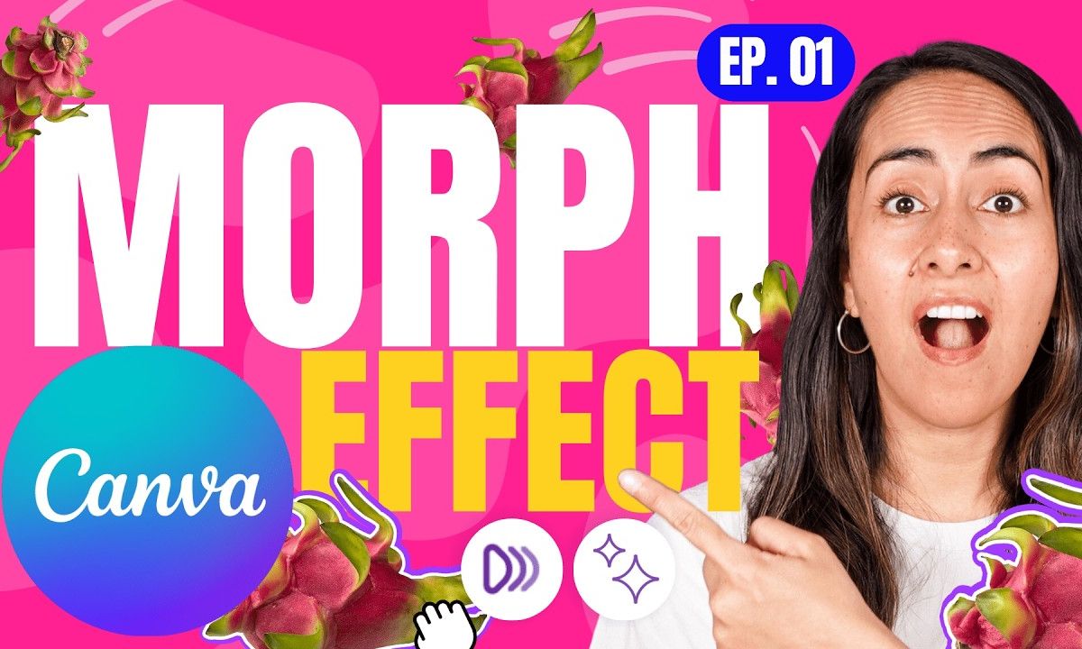 hiệu ứng morph trong canva - reference image