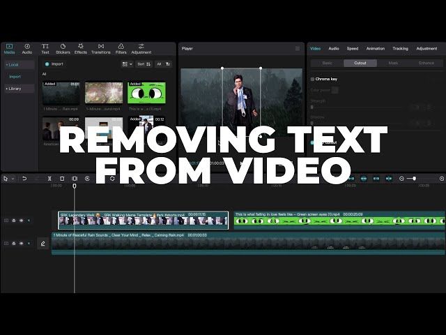 xóa chữ trên video bằng capcut pc - reference image